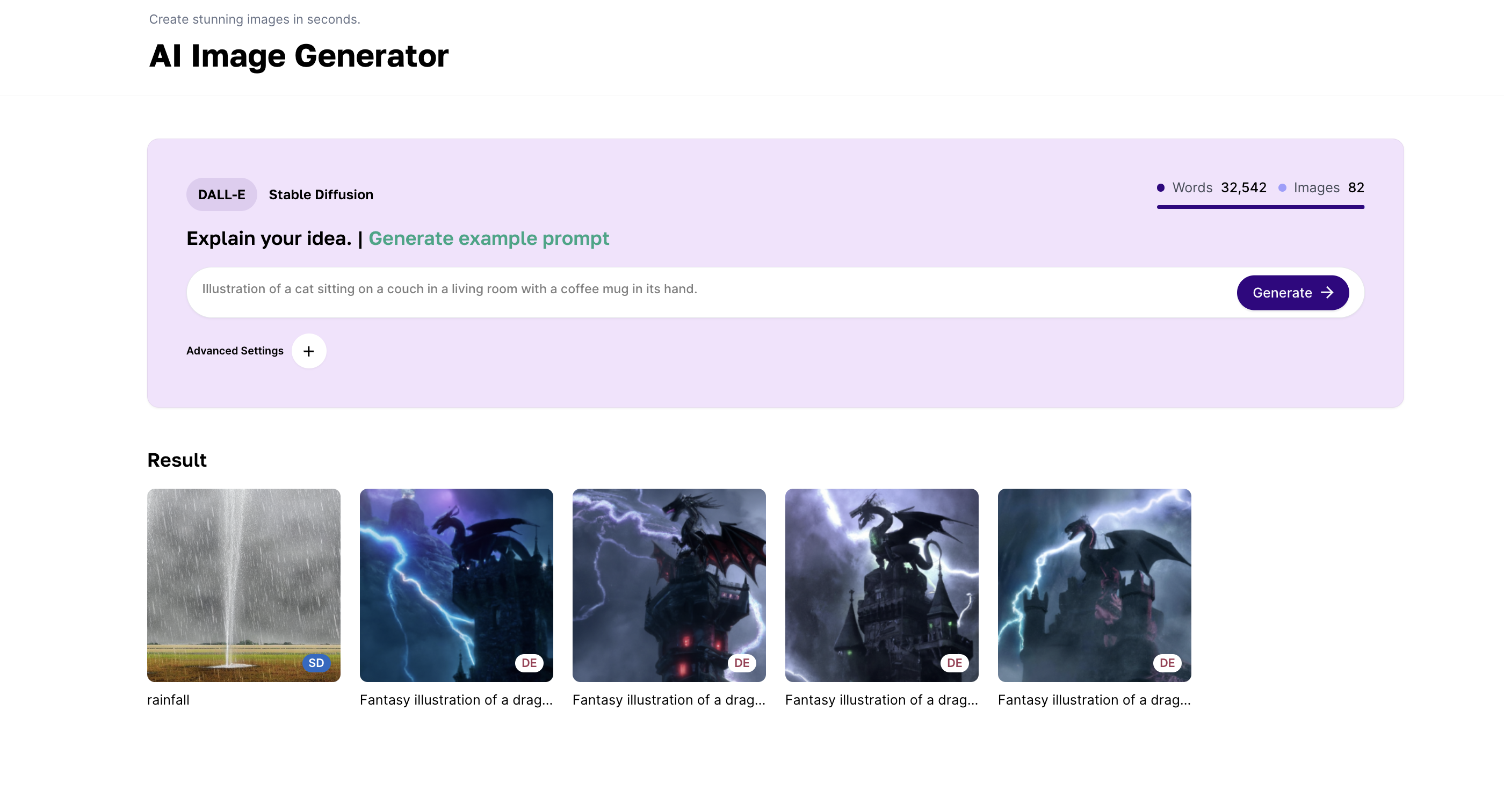 screenshot of Livy AI